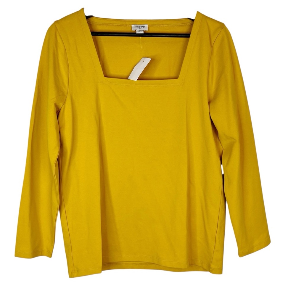 NWT J. Crew factory Marigold Square Neck Tee